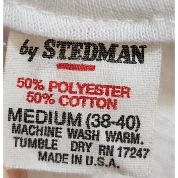 Vtg Stedman Women's V Neck T Shirt "Million Dollar Bill" Elliott #9 White Size M - Picture 9 of 12
